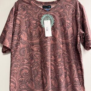 Paisley Print Short Sleeve Tee